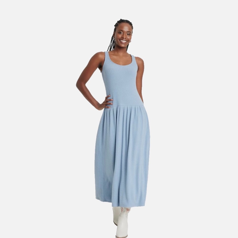 Universal Thread Light Blue Midi Dress M